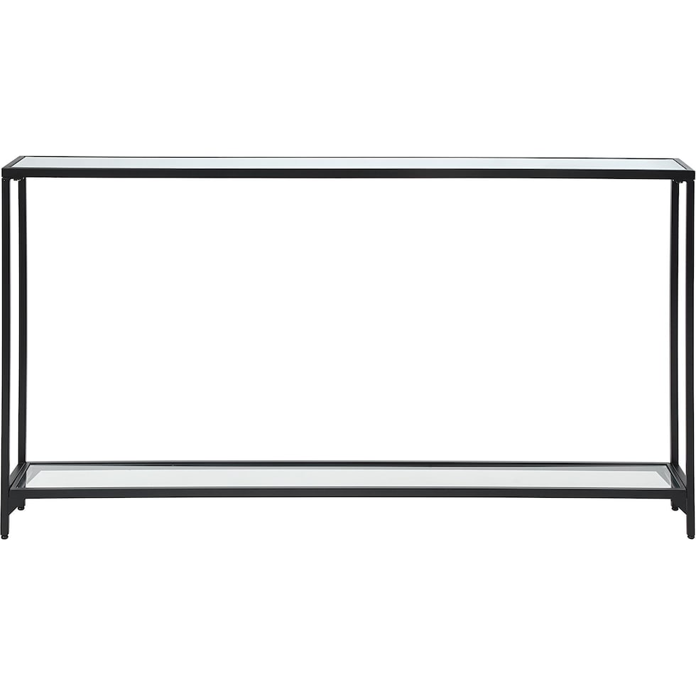 chaplin black console table   