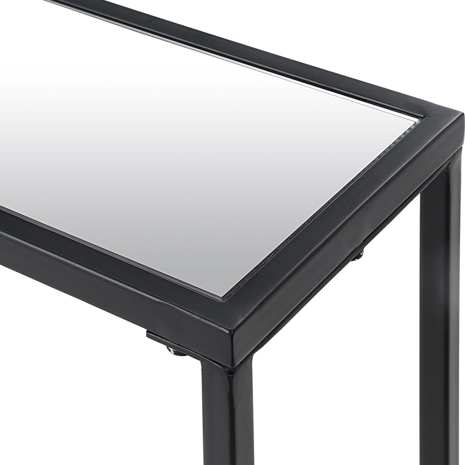 chaplin black console table   