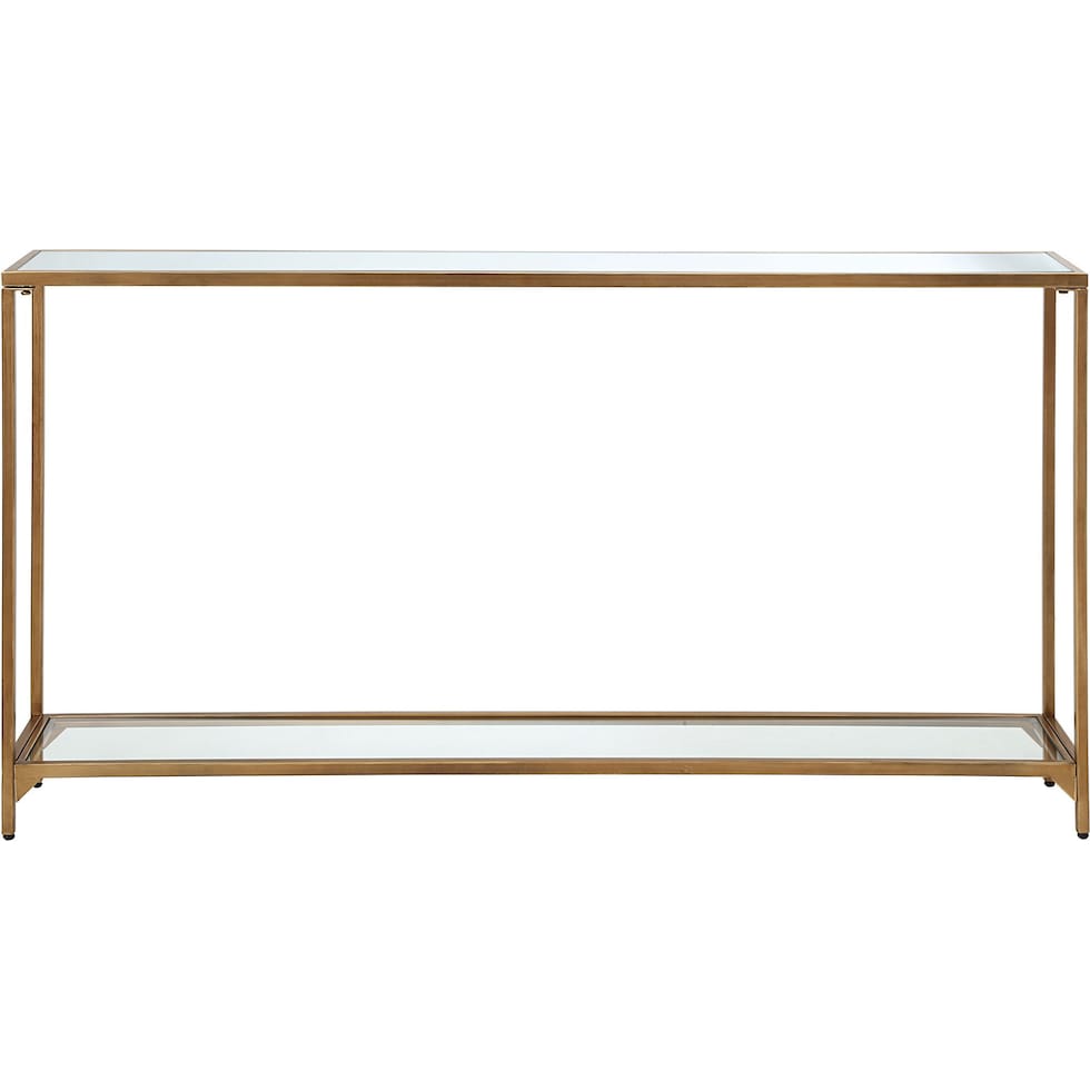 chaplin gold console table   