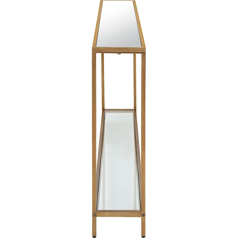 chaplin gold console table   