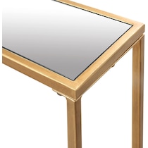 chaplin gold console table   