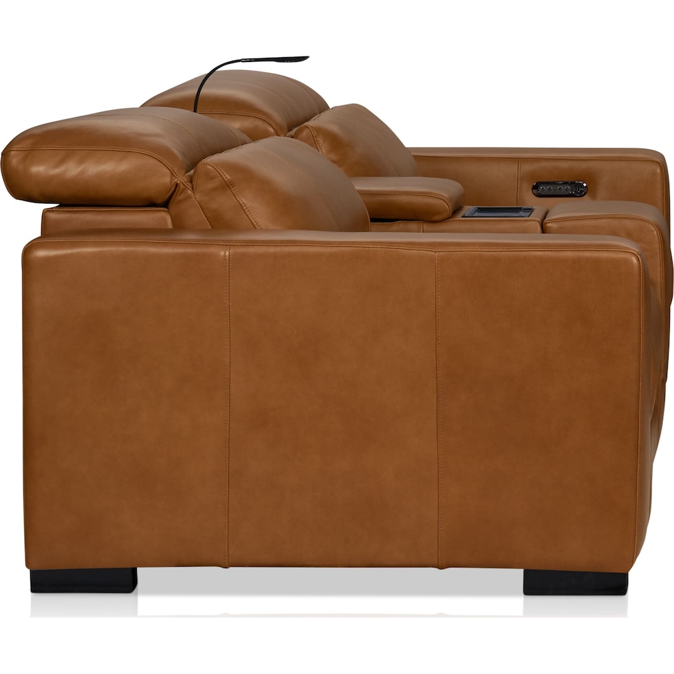 chapman dark brown loveseat   