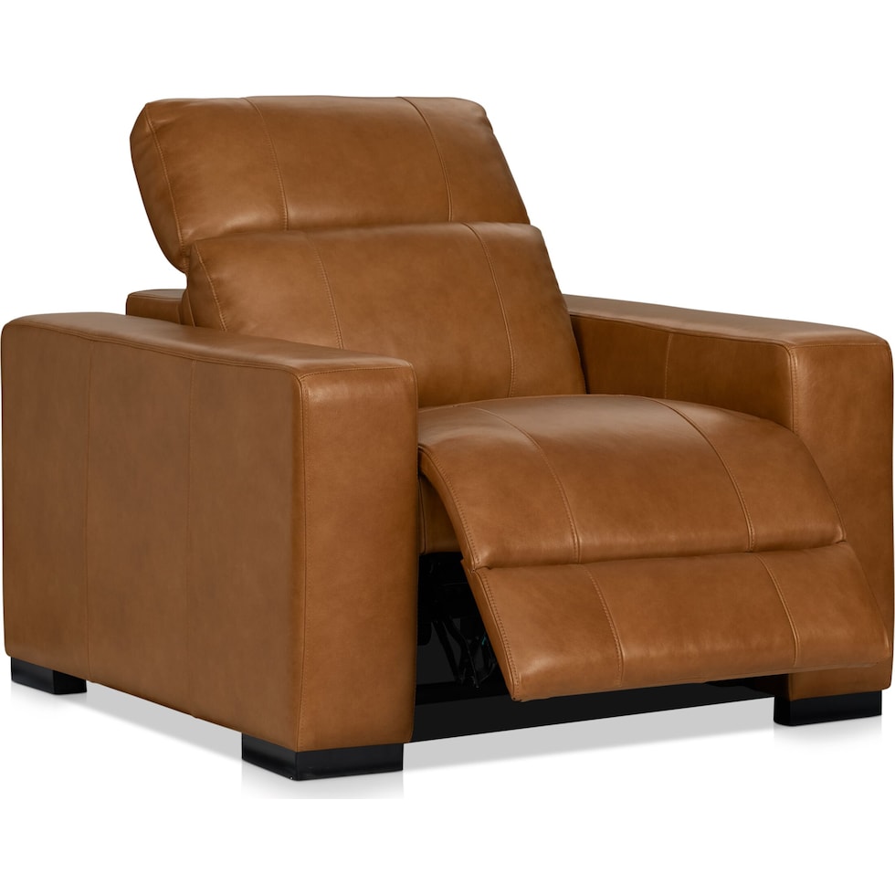 chapman dark brown recliner   