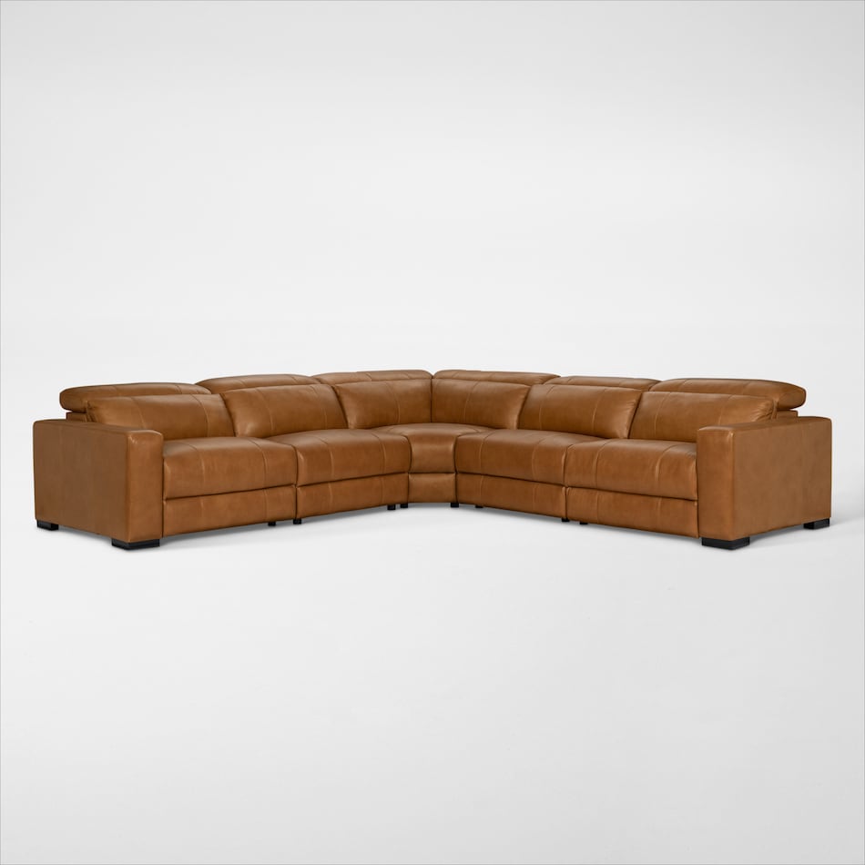 chapman dark brown sectional   