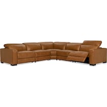 chapman dark brown sectional   