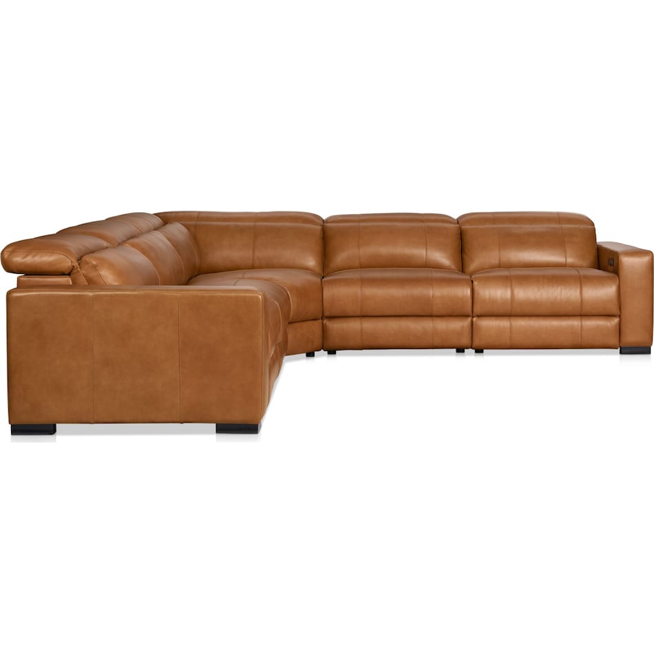 chapman dark brown sectional   