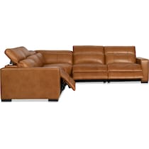 chapman dark brown sectional   