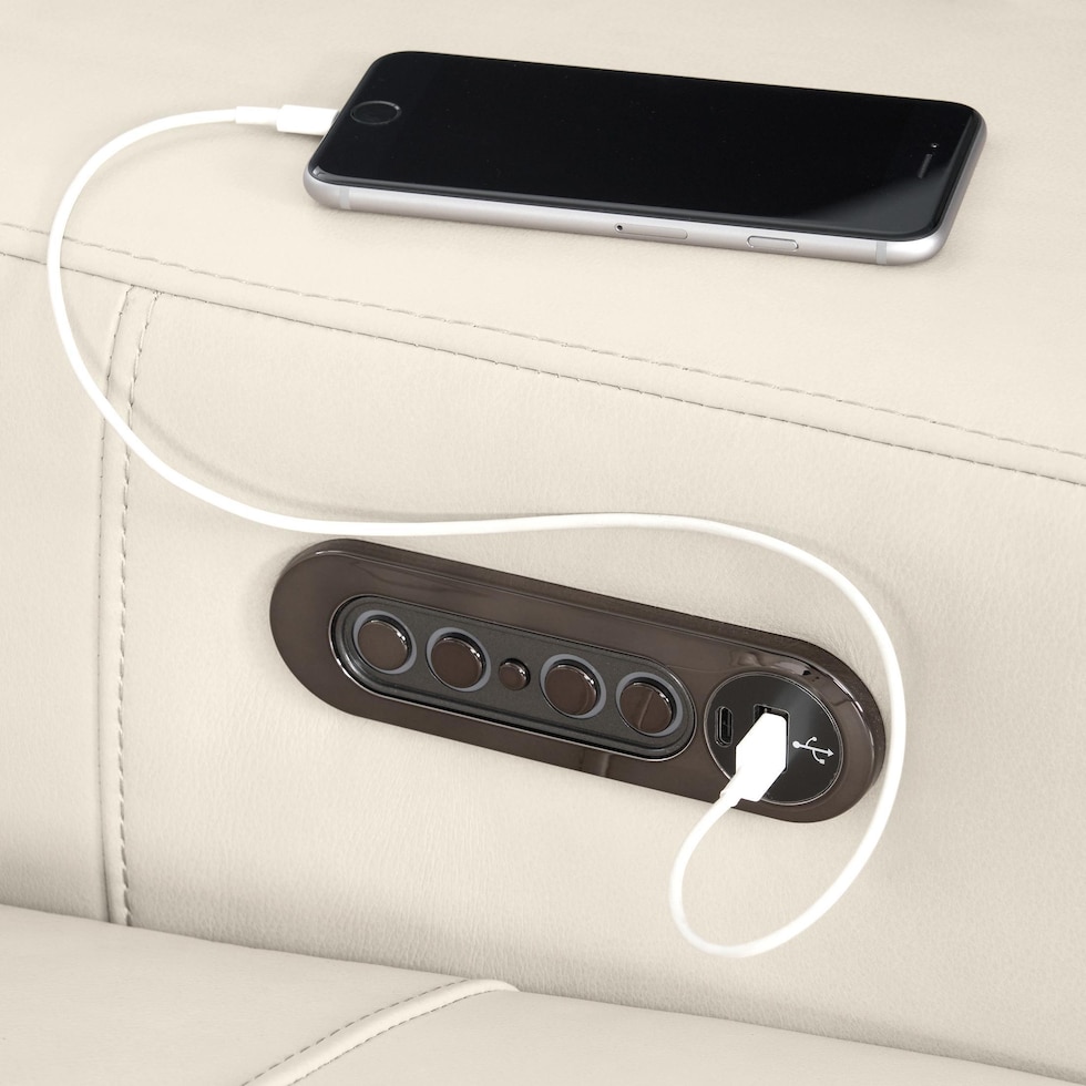 chapman white recliner   