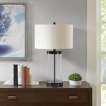 chardon glass table lamp   