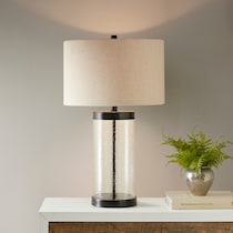 chardon glass table lamp   