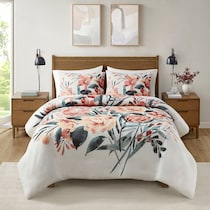 charleigh orange full queen bedding set   