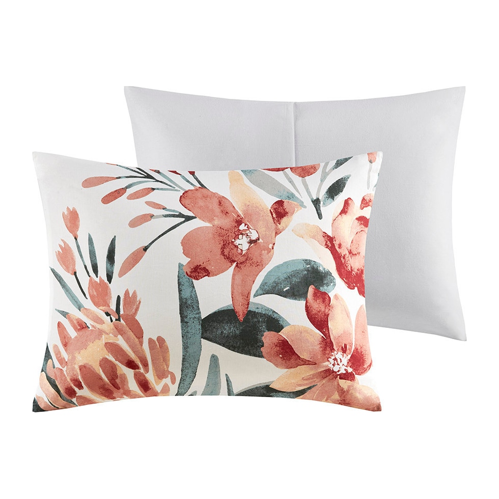 charleigh orange full queen bedding set   