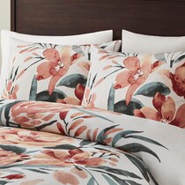charleigh orange full queen bedding set   