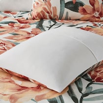 charleigh orange full queen bedding set   