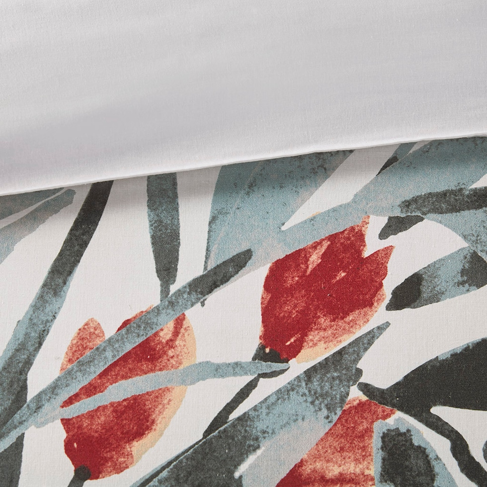 charleigh orange full queen bedding set   