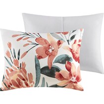 charleigh orange king california king bedding set   