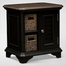 charleston black chairside table web   