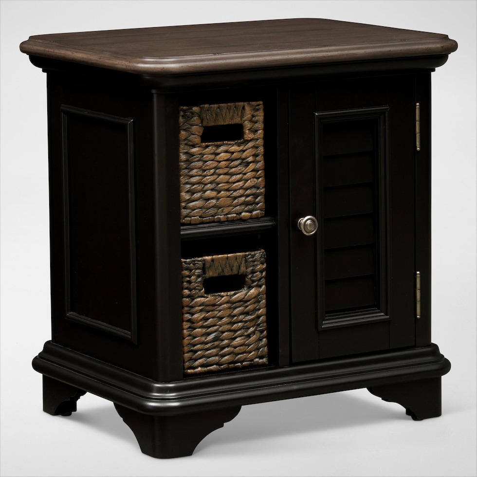 charleston black chairside table web   
