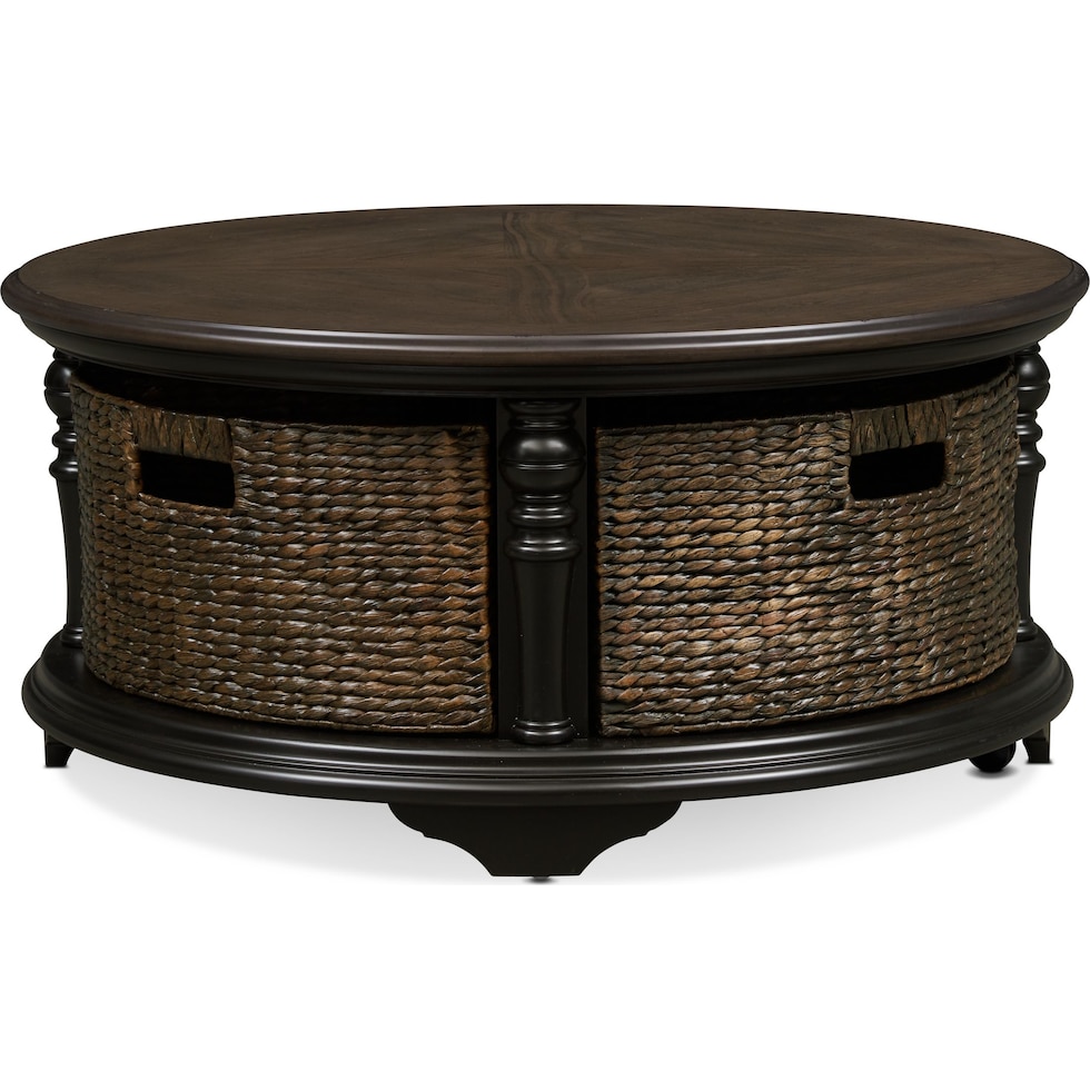 charleston black coffee table   