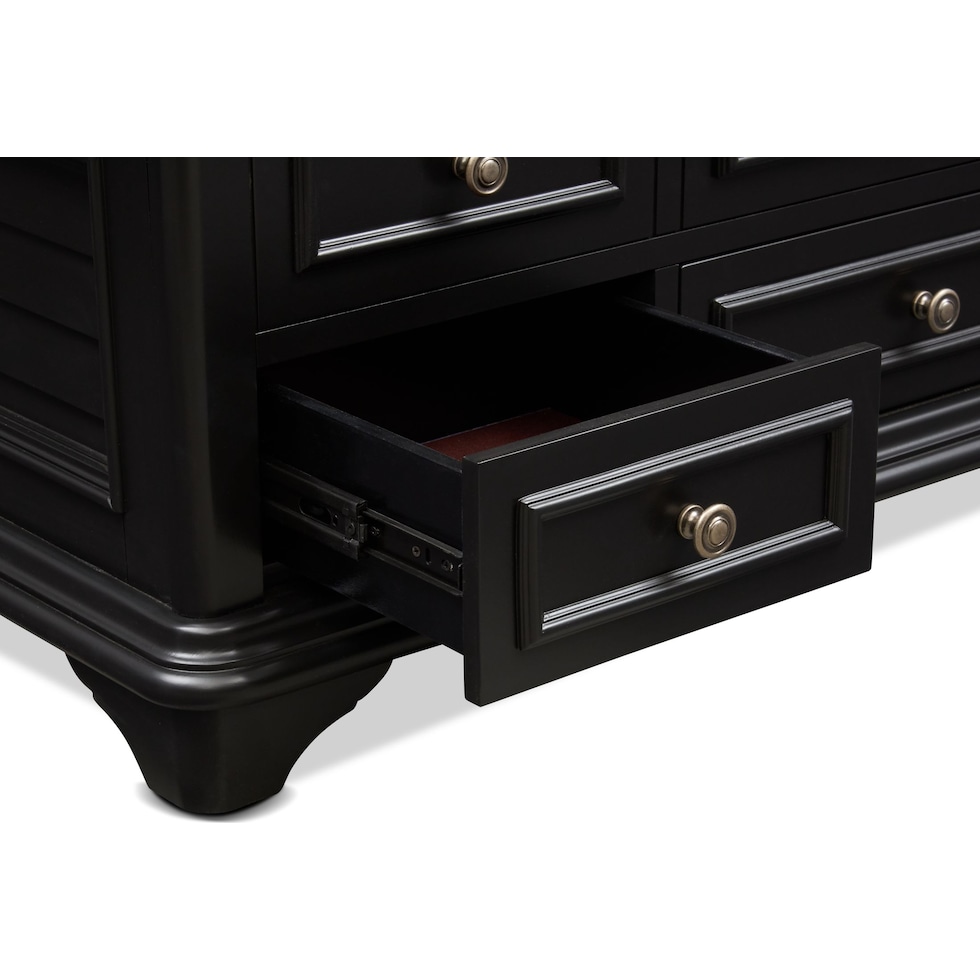 charleston black coffee table   