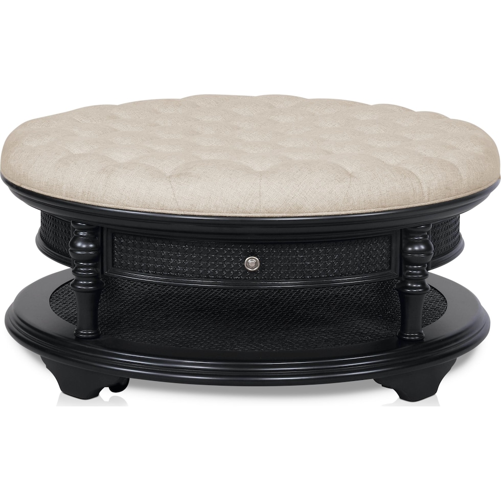 charleston black coffee table   