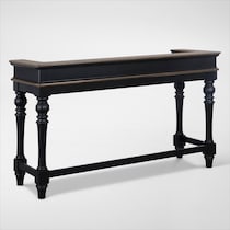 charleston black console table   