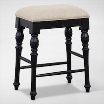 charleston black counter height stool   