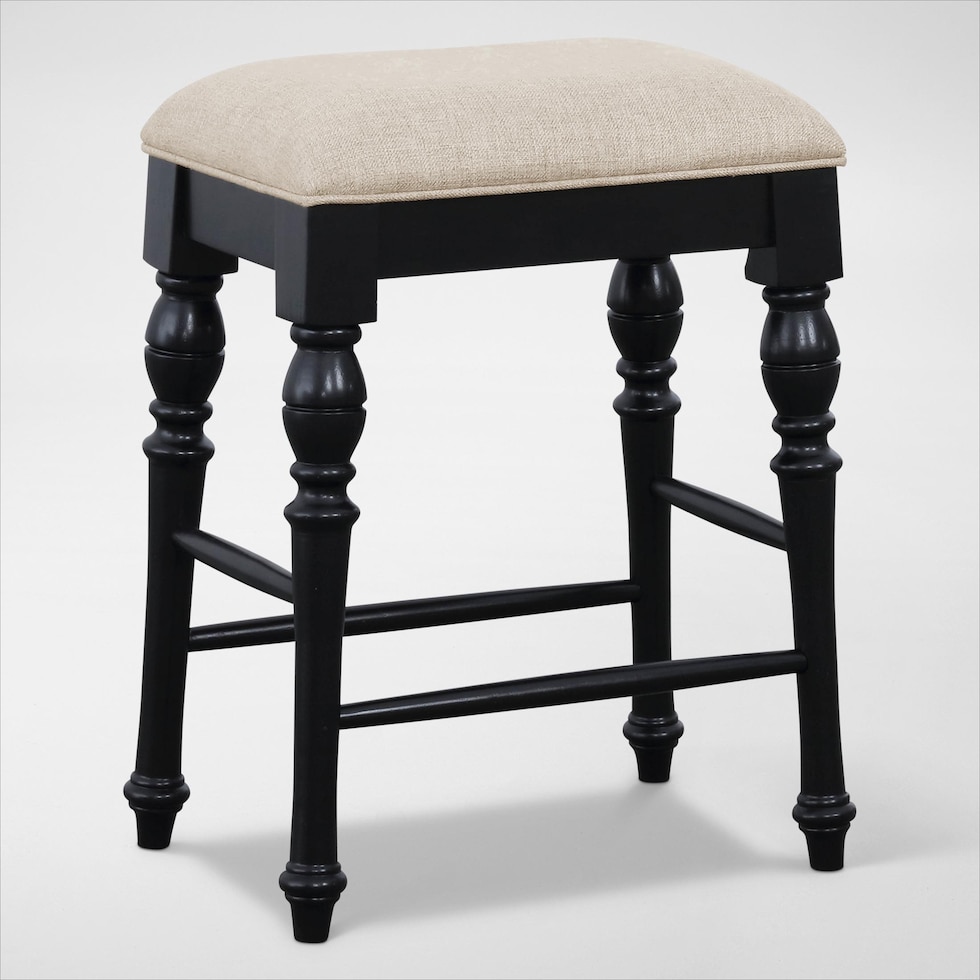 charleston black counter height stool   