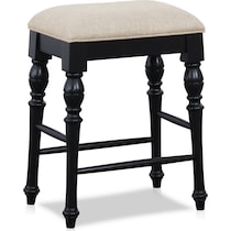 charleston black counter height stool   