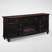 charleston black fireplace tv stand web   