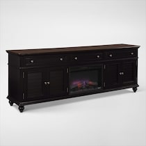 charleston black fireplace tv stand web   