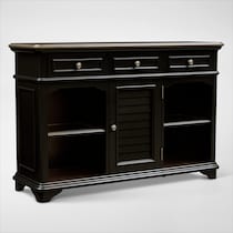 charleston black sofa table   