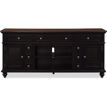 Charleston 74" TV Stand - Black