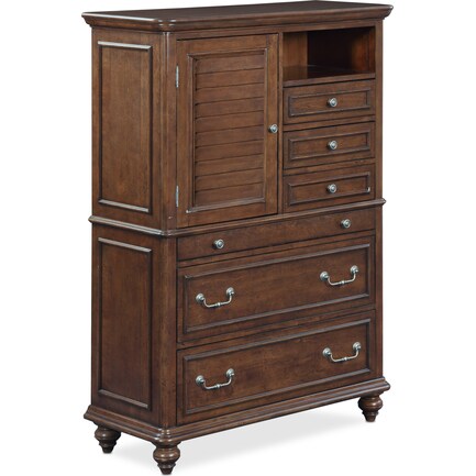 Charleston Charging Door Chest - Tobacco