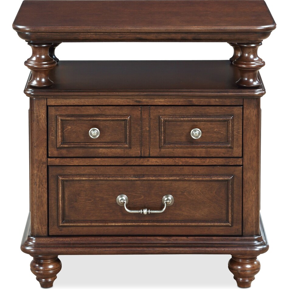 Charleston Shelf Nightstand Value City Furniture