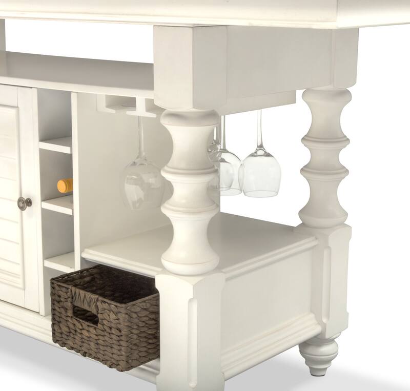 Charleston Kitchen Island and 4 Stools Value City Furniture