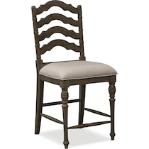 charleston gray  pc counter height dining room   