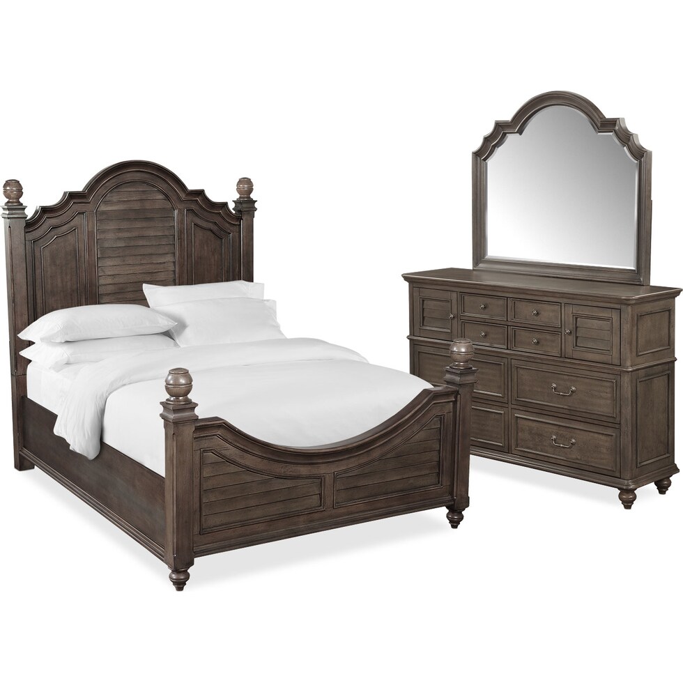 charleston gray  pc king bedroom   