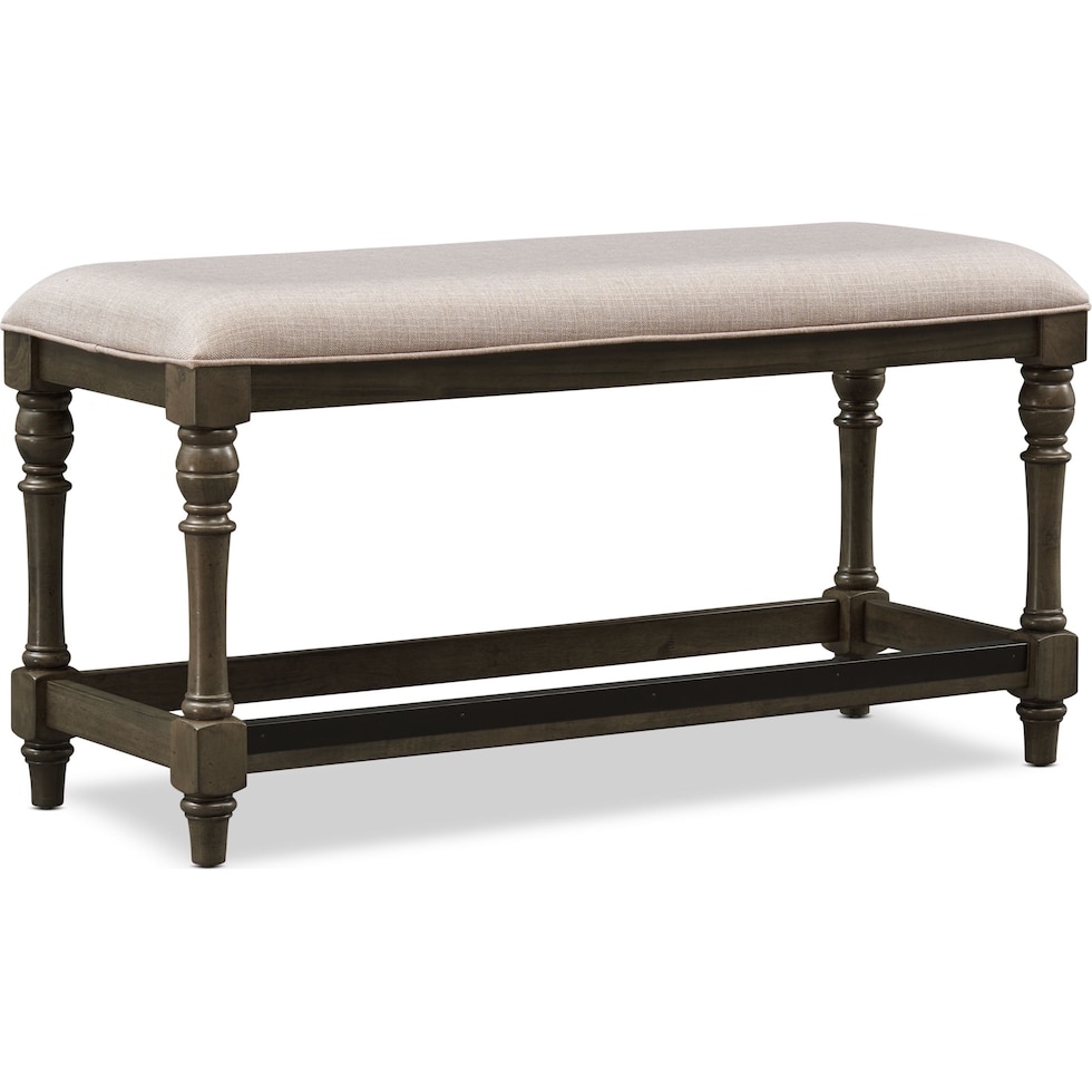 charleston gray  pc counter height dining room   
