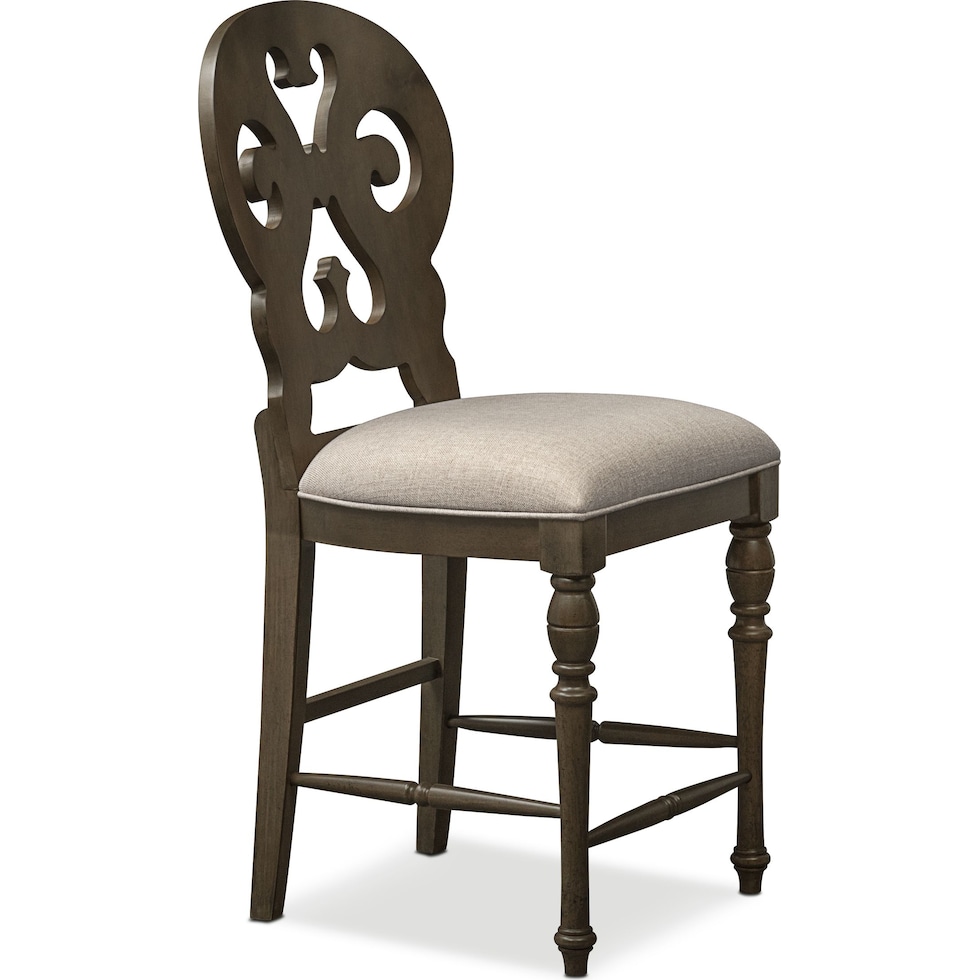 charleston gray counter height stool   