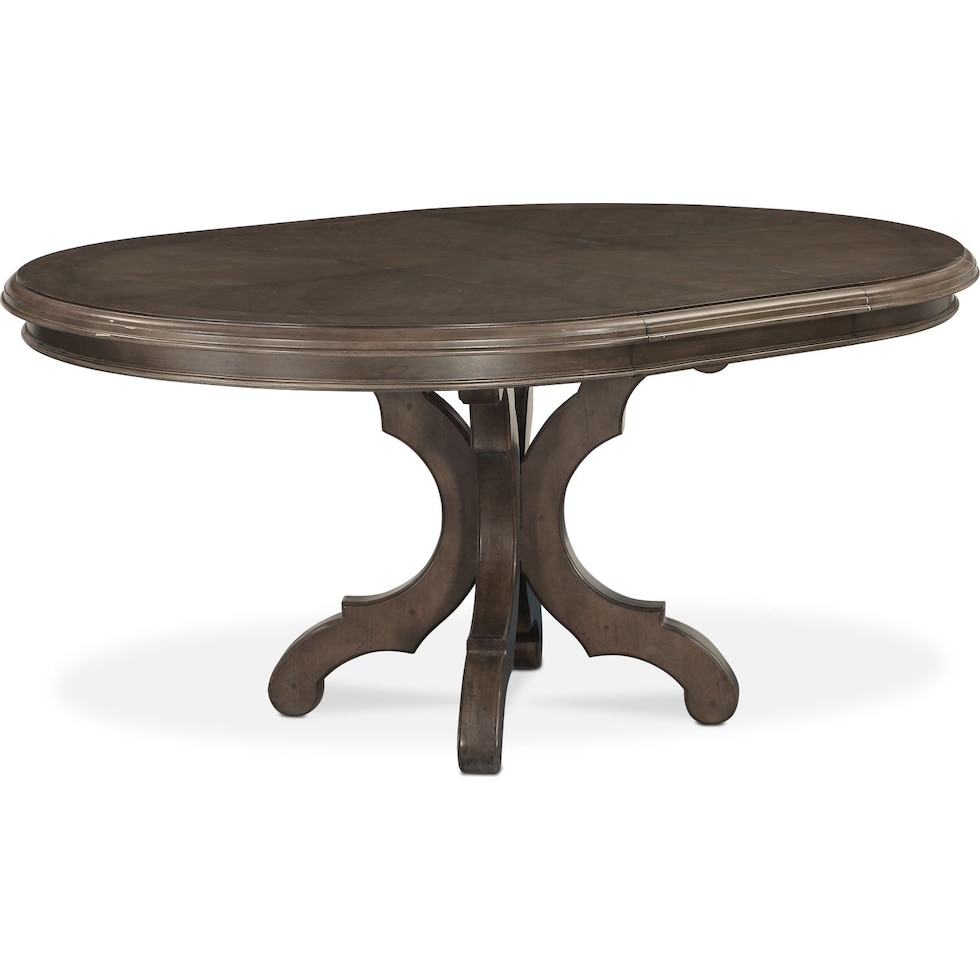 charleston gray dining table   