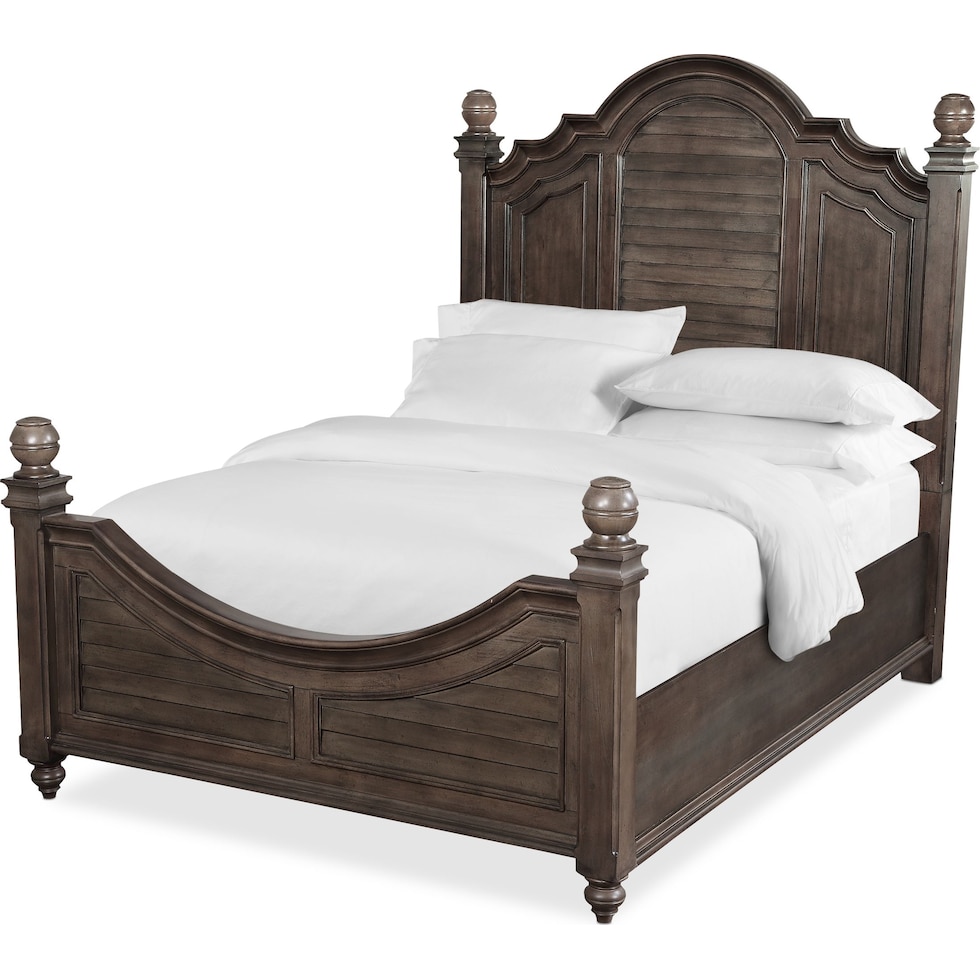 charleston gray king bed   