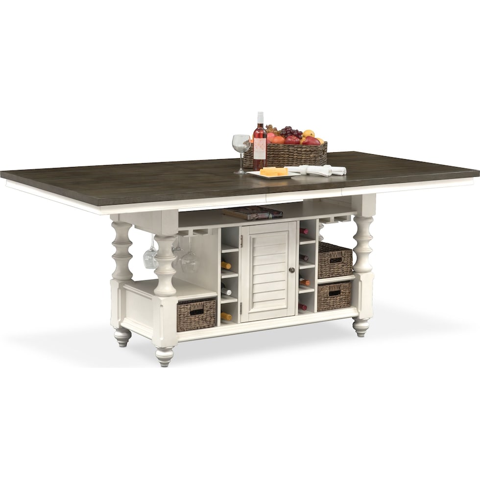 charleston gray kitchen island   