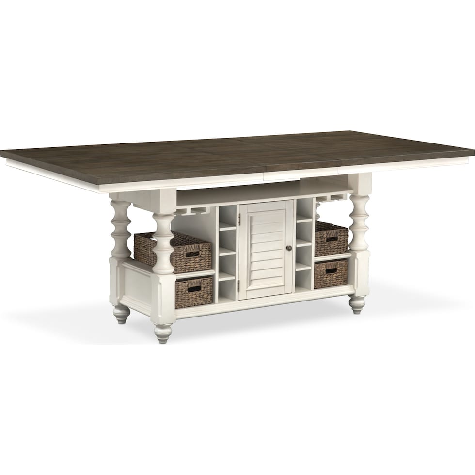 charleston gray kitchen island   