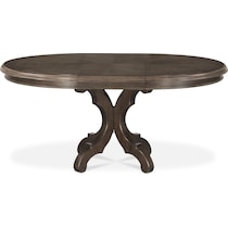 charleston gray round dining table   