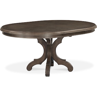 Charleston Round Dining Table and 4 Scroll-Back Side Chairs