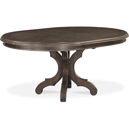 Charleston Round Extendable Dining Table - Gray