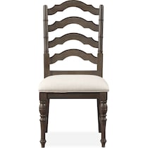 charleston gray side chair   