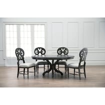charleston gray side chair   