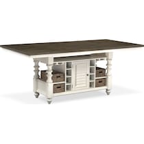 charleston white  pc counter height dining room   